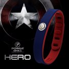 Captain America Super Hero Power Ionics 3000 ions Sports Titanium Bracelet Wristband