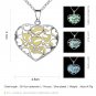 New Heart Shape Lover Pendant Necklace Luminous Glowing Necklace Glow In Dark!