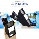 Creative 3D Mini Mobile Phone Camera Lens Stereo Vision Camera Lens for iPhone Samsung Tablet