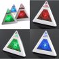 Pyramid Shape LCD Digital Display Alarm Clock Night Light