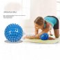 New 9cm Spiky Point Massage Ball Roller Reflexology Stress Relief - Blue