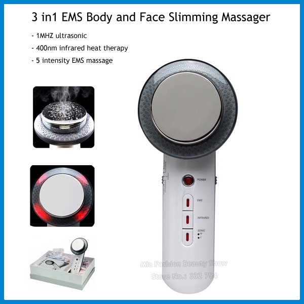 Ultrasonic+Infrared+EMS Slimming Massager Massage Your Inches Away!