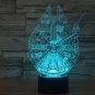 3D Star Wars Millennium Falcon 7-Color LED Night Light Touch Switch USB Table Desk Lamp Decor