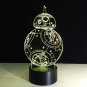 3D BB8 ROBOT 7-Color LED Night Light Touch Switch USB Table Desk Lamp Decor