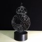 3D BB8 ROBOT 7-Color LED Night Light Touch Switch USB Table Desk Lamp Decor