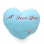 Plush Colorful LED Light Music Heart Shape Throw Pillow