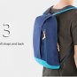 Water-resistant Nylon 15L Ultra-light Leisure Backpack - Light Blue/Yellow