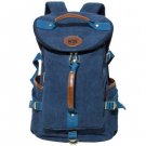 KAUKKO FS224 23L Casual Style Unisex 100% Canvas Backpack - BLUE
