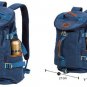KAUKKO FS224 23L Casual Style Unisex 100% Canvas Backpack - BLUE