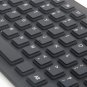 109 Keys USB Silicone Roll Up Foldable Computer Keyboard - Black/Light Blue