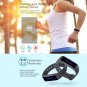 TEC H30 Smart Bracelet Heart Rate Calorie Sleep Monitor Call Reminder Pedometer Remote Cam - Black