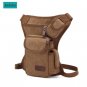 Kabden 4L 100% Canvas Waist Leg Bag for Outdoor Cycling Practical! Black/Brown