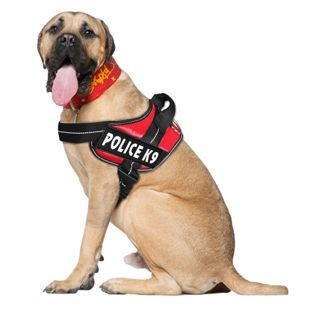 Dog K9 Service Vest Harness with 2 Reflective Patches XL 3348" (86