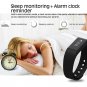 NEW MODEL! I5 Plus Fitness Activity Tracker Pedometer Calorie Sleep Sedentary Phone Msg Alert -Black