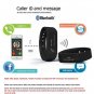 NEW MODEL! I5 Plus Fitness Activity Tracker Pedometer Calorie Sleep Sedentary Phone Msg Alert -Black