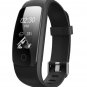 ID107 PLUS HR Real Time Heart Rate Monitor Fitness Tracker Smart Band - BlUE