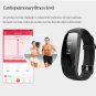 ID107 PLUS HR Real Time Heart Rate Monitor Fitness Tracker Smart Band - BlUE