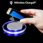 Universal Q1 Mobile Phone Wireless Charger - Charging Pad Adapter Dock Station - Black