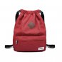 KAUKKO 21.6L large capacity Unisex Drawstring Backpack Bag - Red