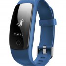 ID107 PLUS HR Real Time Heart Rate Monitor Fitness Tracker Smart Band  - BlUE