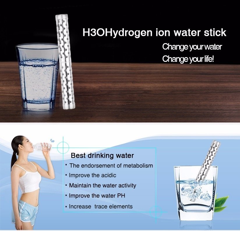 ALKALINE HYDROGEN NEGATIVE ION WATER IONIZER STICK 2PC