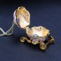 Sweet Pumpkin Carriage Necklace Cinderella Fairy Tale God-Mother Exquisite Pendant Necklace