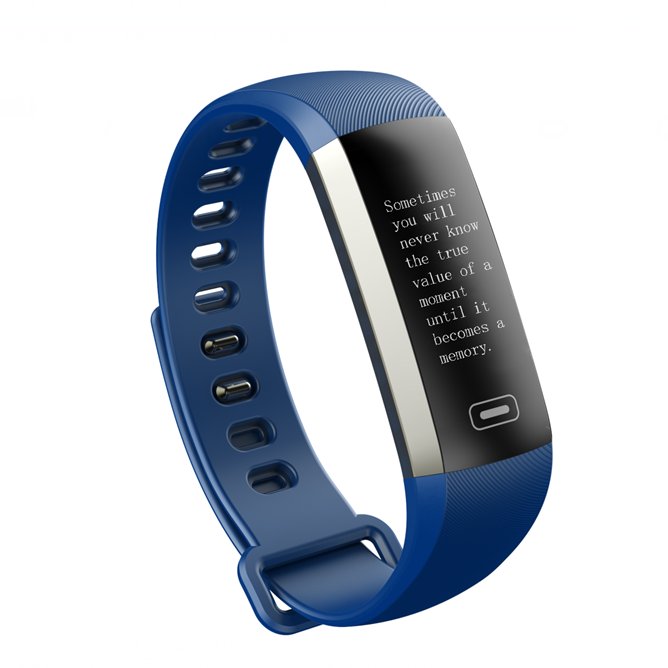 BEST SELLER! M2S PLUS Heart Rate Blood Pressure Activity Tracker-Smart Bracelet - Blue