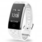 S2 Dynamic Smart Health Fitness Bracelet Heart Rate Pedom/Sleep/Calorie Music/Remote Cam IP67 WHITE