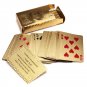 Pure 24 Carat Gold Foil Plated Poker Cards  Certified 99.9% Ben Franklin Design