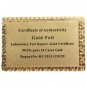 Pure 24 Carat Gold Foil Plated Poker Cards Certified 99.9% Ben Franklin Design