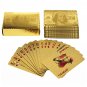Pure 24 Carat Gold Foil Plated Poker Cards Certified 99.9% Ben Franklin Design