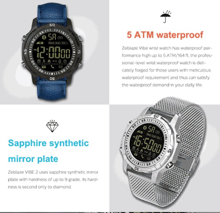 zeblaze waterproof