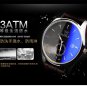 YAZOLE Men Casual Luminous Hands Calendar Leather Quartz Watch