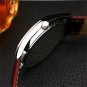 YAZOLE Men Casual Luminous Hands Calendar Leather Quartz Watch