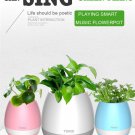 Smart Music Flowerpot Wireless Bluetooth Speaker with LED Night Light USB Charging