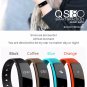 QS80 Smart Bracelet Fitness Tracker Blood Pressure Heart Rate Monitor - Orange
