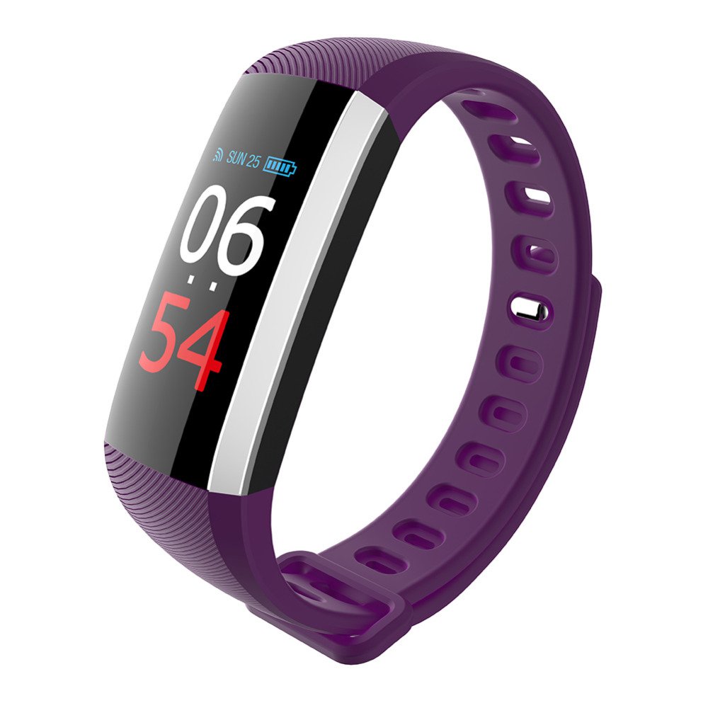 M2S-PRO Smart Bracelet Heart Rate Blood Pressure Oxygen Fatigue Monitor - Purple