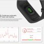MGCOOL 3 0.66" OLED IP68 Smart Bracelet Heart Rate Monitor Pedometer Sleep - Black