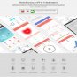 MGCOOL 3 Fitness Tracker 0.66" OLED IP68 Smart Bracelet Heart Rate Monitor Pedometer Sleep - Red