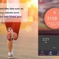 ID107 Smart Bracelet Heart Rate Fitness Health Tracker Pedometer Calorie Sleep Tracker - Black
