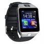 DZ09 Smart Watch Phone Fitness Tracker Make Receive Calls Media Voice Record - Silver+Black band