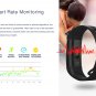 ALFA S9 Colorful Screen Smartband Heart Rate Blood Pressure Oxygen Measure Watch - Black