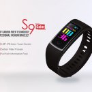 ALFA S9 Colorful Screen Smartband Heart Rate Blood Pressure Oxygen Measure Watch - Black