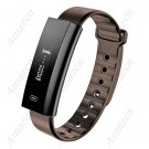 Latest! Zeblaze Arch Blood Oxygen Pressure Heart Rate Monitor F/T Watch for iOS Android- Coffee