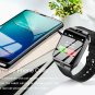 DZ09HR Blood Pressure Oxygen Heart Rate Monitor Fitness Tracker Sports Smart Watch - Black