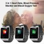 DZ09HR Blood Pressure Oxygen Heart Rate Monitor Fitness Tracker Sports Smart Watch - Black