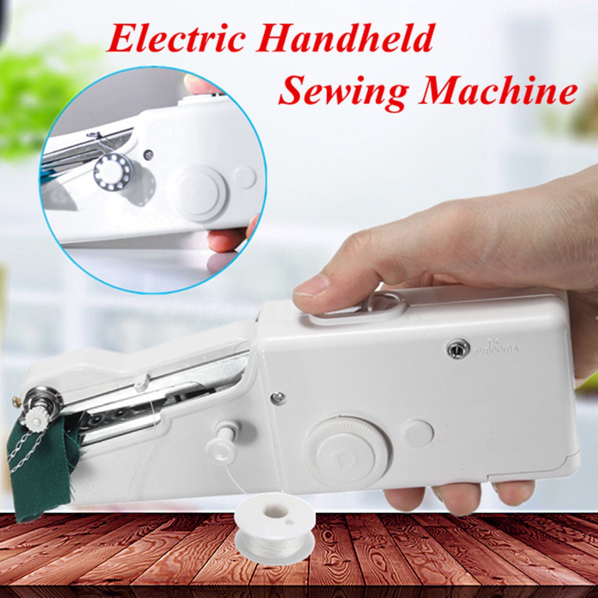 Portable Mini Electric Handheld Sewing Machine Handy Stitch DIY Sewing ...