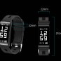 HM68 Fitness Tracker Heart Rate Blood Pressure Blood Oxygen Sports Bracelet - Red