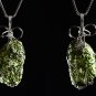 Natural Moldavite Aerolite Czech Meteorite Crystal Energy Reiki Healing Chakra Pendant Jewelry 8-10g