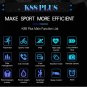 K888 Plus Heart Rate Monitor Blood Pressure Blood Oxygen IP68 Smart Watch - Black